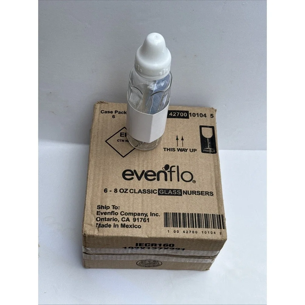 Evenflo Feeding Classic‎ Glass Bottle Twist Bottles 8 Oz